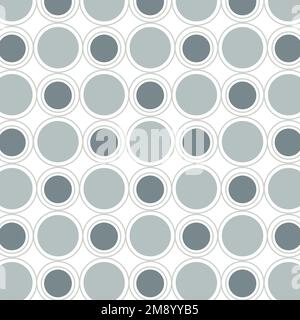 Seamless round geometric pattern vector Stock Vector