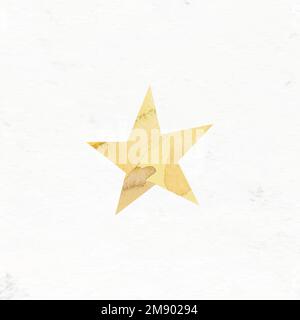 Gold star Christmas element vector Stock Vector