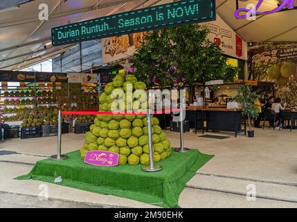 Kuala Lumpur, Malaysia - December 13th, 2022 - Malaysia Durian Market Stock Photo