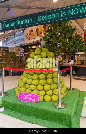 Kuala Lumpur, Malaysia - December 13th, 2022 - Durian Market Stock Photo