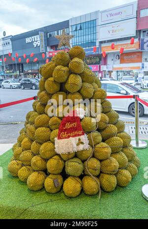 Kuala Lumpur, Malaysia - December 13th, 2022 - Durian Market Stock Photo