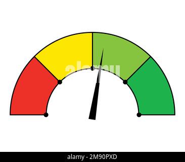 Level round indicator. Color measuring gauge with dial Stock Vector ...