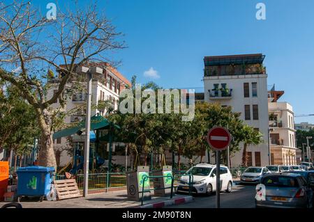 New, Modern Apartment building in Jaffa, Israel Stock Photo