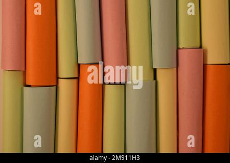 Colorful details made from paper as a background Stock Photo