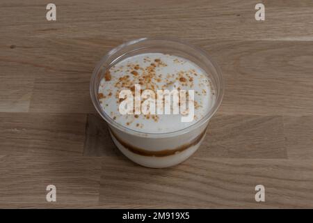 Bistro dishe culinary Still Life. Tiramisu with Caramel Stock Photo