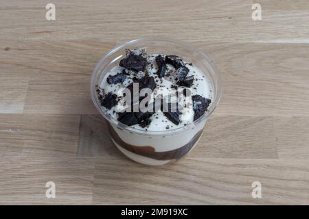 Bistro dishe culinary Still Life. Tiramisu with Oreo Stock Photo