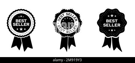 Best Seller Badge Logo Icon Vector, Golden Color Best Seller Label, Icon,  Stamp, Ribbon Design Illustration Stock Vector - Illustration of store,  quality: 269015512
