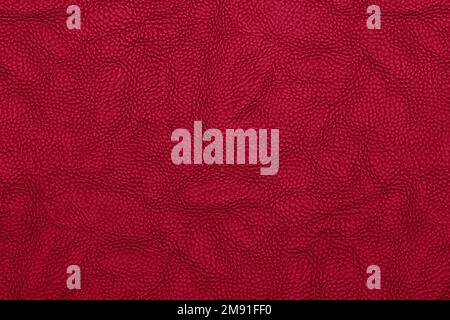 Clean magenta leather texture. High resolution. closeup macro background Stock Photo