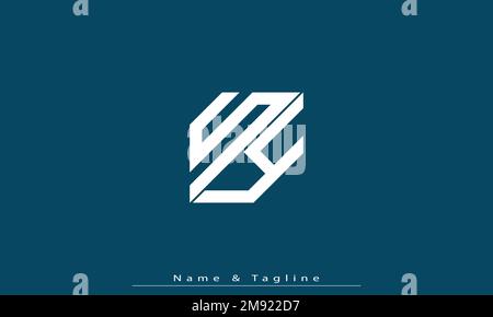 Alphabet letters Initials Monogram logo SY , YS Stock Vector