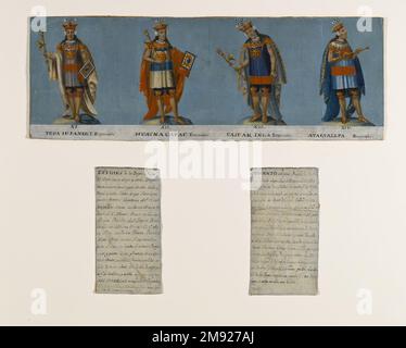 This oil on canvas portrait of Tupac Yupanqui, the Eleventh Inca, is ...