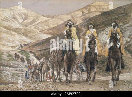 The Magi Journeying Les rois mages en voyage James Tissot