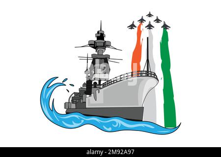 Navy Day, 4-December vector illustration Stock Vector