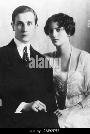 Prince Felix Yusupov and his wife, Princess Irina of Russia ca. 1915 Stock Photo