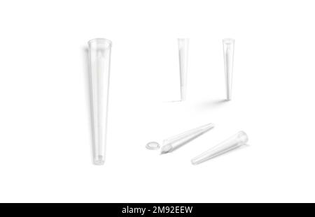 Blank White Weed Joint Tube In Glass Pack Mockup Isolated Stock Photo -  Download Image Now - iStock