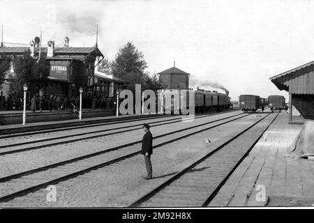 Putivl railway station ca.  before 1917 Stock Photo