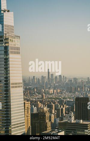 One Vanderbilt business center located in downtown of New York City near modern buildings Stock Photo