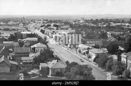 Kurskaya street in Putivl ca.  before 1917 Stock Photo