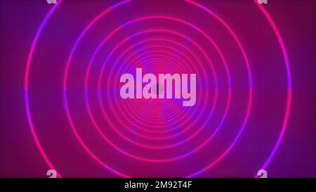 Circles neon tunnel. Computer generated 3d render Stock Photo - Alamy