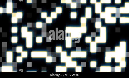Flashing blocks. Computer generated 3d render Stock Photo