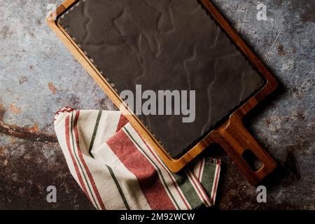 Empty slate board Stock Photo
