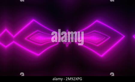 Purple neon lights. Computer generated 3d render Stock Photo