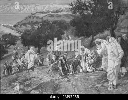 Jesus heals Black and White Stock Photos Images Alamy