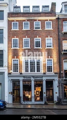 Exterior of Vivienne Westwood shop, Conduit Street London W1 Stock Photo