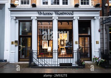 Exterior of Vivienne Westwood shop, Conduit Street London W1 Stock Photo