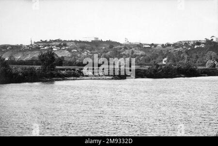 View of Putivl Ukraine from the river ca.  before 1917 Stock Photo