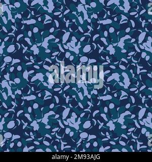 Seamless simple cute pattern of turquoise and violet color design elements on navy background.Endless ornament.Colourful backdrop for fabric,textile Stock Vector