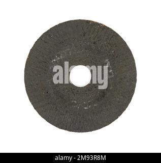 wheels for hand circular saw isolated on white background. Cutting discs for angle grinder isolated on white background Stock Photo