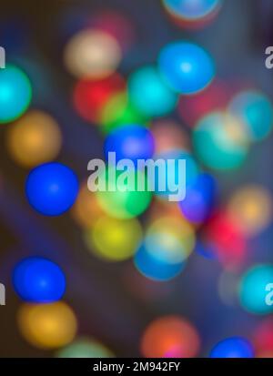 Abstract multicolored circles of light Stock Photo