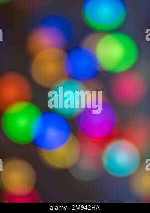 Abstract multicolored circles of light Stock Photo