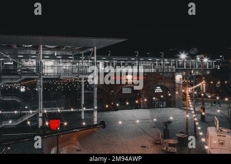 Deptford Station at night Stock Photo