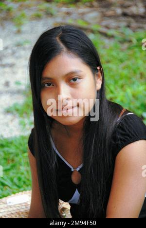 Faces of Mexico: Indigenous of Chiapas Stock Photo