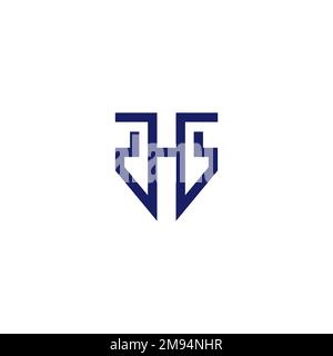 H Logo Simple and Modern Design Stock Vector