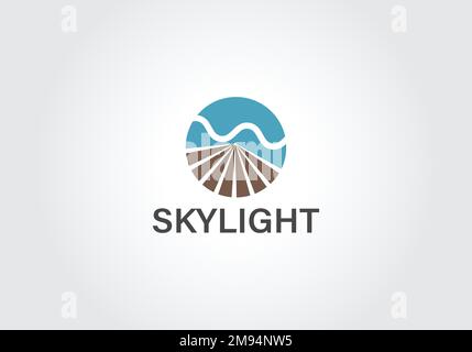skylight logo vector design template Stock Vector