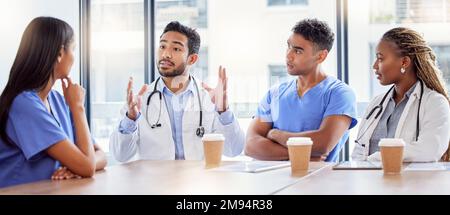 Learning from each other. a group of doctors in a meeting at work. Stock Photo