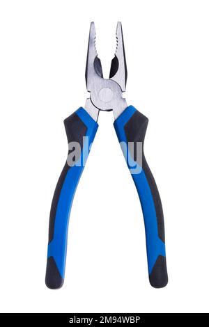 Hand tool. Pliers with isolated handles isolated on white background Stock Photo