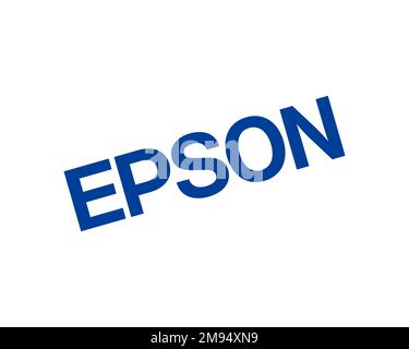 Seiko Epson Rotated Logo White Background B Stock Photo Alamy