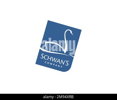 Schwan's Company, rotated logo, white background B Stock Photo