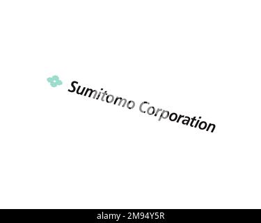 Sumitomo Corporation, rotated logo, white background B Stock Photo