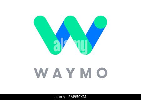 Waymo, Logo, White background Stock Photo