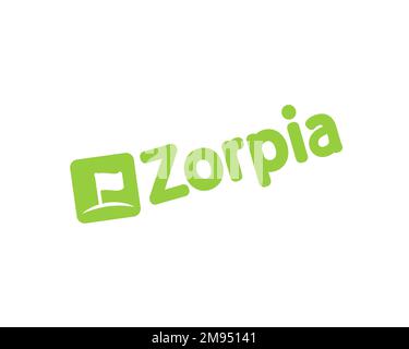 Zorpia, Logo, White background Stock Photo Alamy