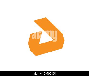 ACD Systems, rotated logo, white background Stock Photo