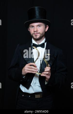 Paris, France. 16th Jan, 2023. Exclusive. Dimitri Dore attending the Winners' Photocall of 28th Lumieres Ceremony of the international press at the Forum des Images in Paris, France on January 16, 2023. Photo by Aurore Marechal/ABACAPRESS.COM Credit: Abaca Press/Alamy Live News Stock Photo