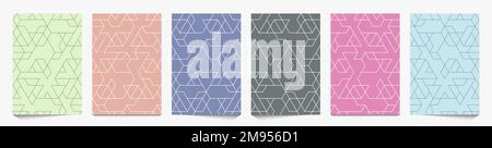 abstract multi colored hexagon set, geometric texture background, polygon pattern, network concept Stock Photo