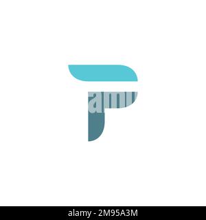 TP Logo Design for your initial Stock Vector