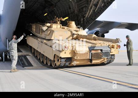 Handout file photo dated January 16, 2014 shows soldiers from 1st Battalion, 68th Armor Regiment, 3rd Armored Brigade Combat Team, 4th Infantry Division, conducted a joint air mobility exercise with Airmen from the 21st Airlift Squadron, 60th Air Mobility Wing, Travis Air Force Base, Ca, USA. Multiple European nations for the first time answered President Volodymyr Zelensky’s longstanding call to supply modern battle tanks to Kyiv. France, Poland and the United Kingdom have pledged to soon send tanks for the Ukrainian military to use in its efforts to protect itself from Russia. Finland is con Stock Photo