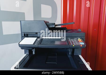 Network printer multi-function machine in modern office Stock Photo